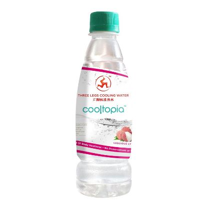 Picture of Three Legs Cooltopia Cooling Water - Lychee 320ML