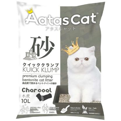 Picture of Aatas Cat Kuick Klump Bentonite Cat Litter Charcoal 10L 
