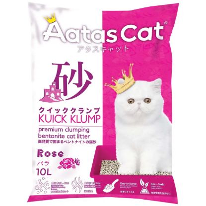 Picture of Aatas Cat Kuick Klump Bentonite Cat Litter Rose 10L