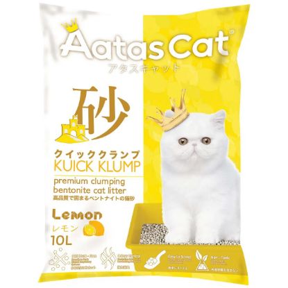 Picture of Aatas Cat Kuick Klump Bentonite Cat Litter Lemon 10L