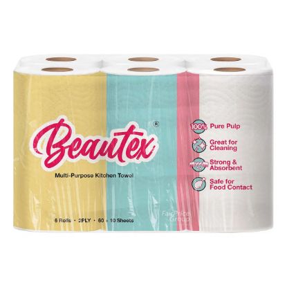 Picture of Beautex Multipurpose Kitchen Towel 2Ply 6x60sheets