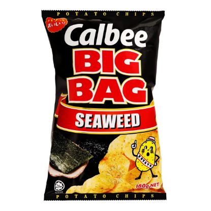 Picture of Calbee Potato Chips Seaweed Big Bag 180g