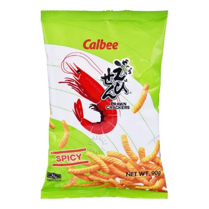 Picture of Calbee Prawn Crackers Spicy 90g