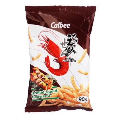 Picture of Calbee Prawn Crackers Grilled Squid Seaweed 90g