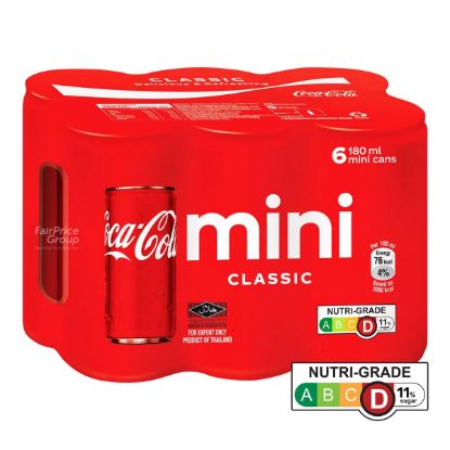 Picture of Coca Cola Mini Can Drink Classic 6x180ml