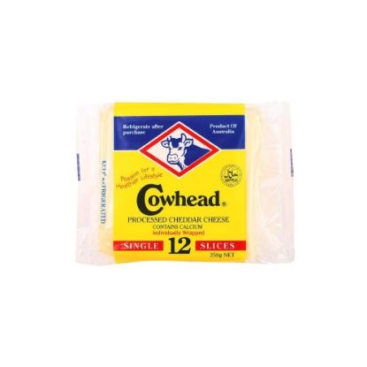 Picture of Cowhead Sliced Cheddar Cheese 250g (12 slices)