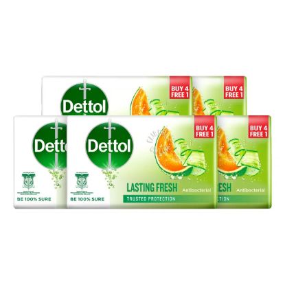 Picture of Dettol Anti-Bacterial Bar Soap Lasting Fresh 4x100g