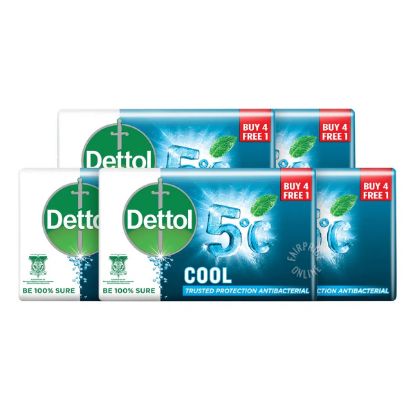 Picture of Dettol Anti-Bacterial Bar Soap Cool 4x100g