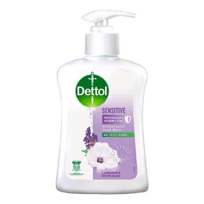 Picture of Dettol Anti-Bacterial Sensitive Hand Wash Lavender & White Musk 250ml