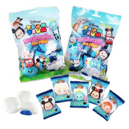 Picture of Disney Tsum Tsum Marshmallow Blueberry Jam Filled 90g