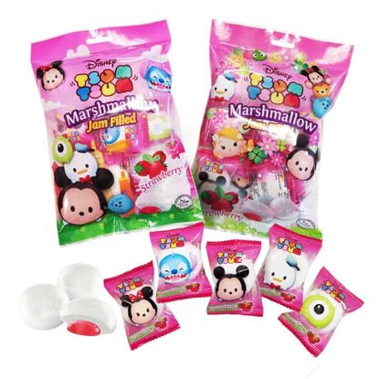 Picture of Disney Tsum Tsum Marshmallow Strawberry Jam Filled 90g
