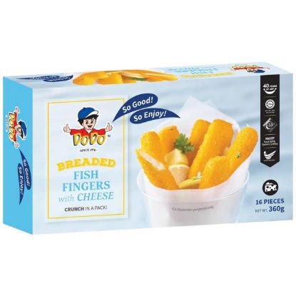 Picture of DoDo Breaded Fish Fingers With Cheese 360g