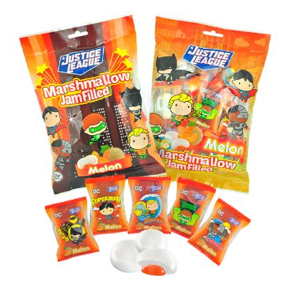 Picture of Justice League Marshmallow Jam Filled Melon 90g
