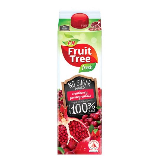 Picture of F&N Fruit Tree Fresh No Sugar Added Juice - Cranberry & Pomegranate 946ml