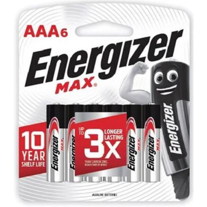Picture of Energizer Max 1.5V Alkaline Battery - AAA Size 6pcs