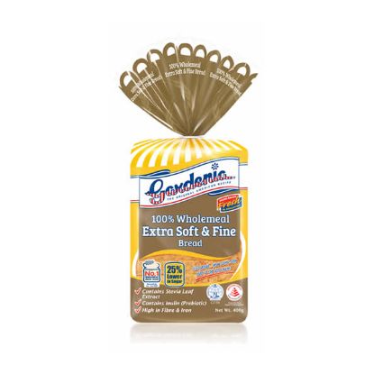Picture of Gardenia Wholemeal Extra Soft & Fine Bread 400g