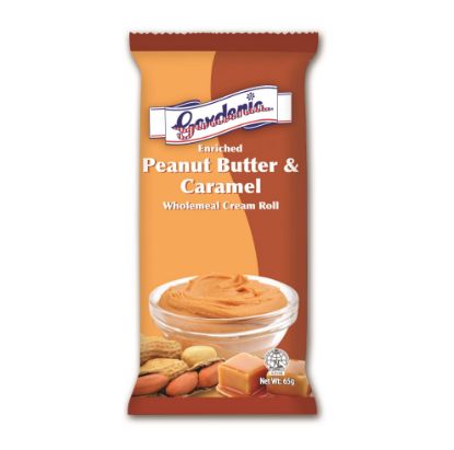Picture of Gardenia Wholemeal Cream Roll - Peanut Butter & Caramel 65g