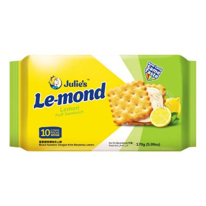 Picture of Julie's Le-Mond Sandwich Biscuits - Lemon 170g (10 packs)