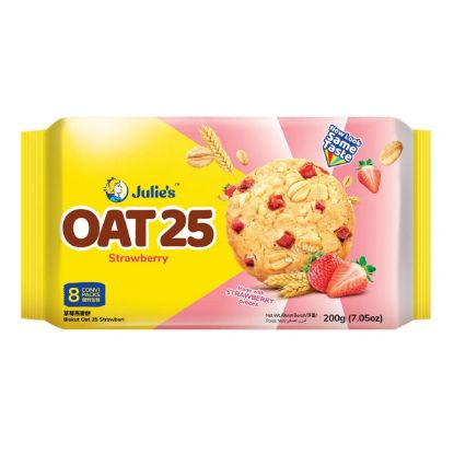 Picture of Julie's Oat 25 Cookies - Strawberry 200g (8 packs)