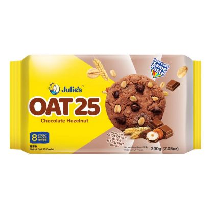 Picture of Julie's Oat 25 Cookies - Chocolate Hazelnut 200g (8 packs)