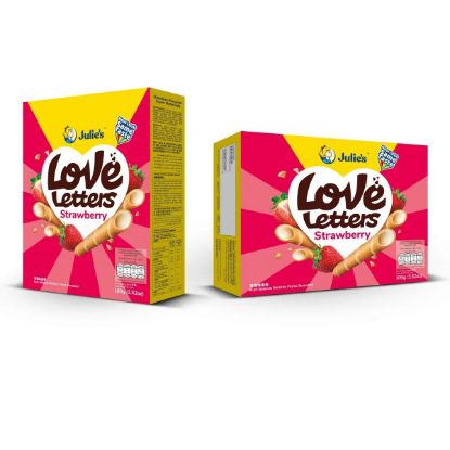 Picture of Julie's Love Letters - Strawberry 100g