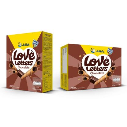 Picture of Julie's Love Letters - Chocolate 100g